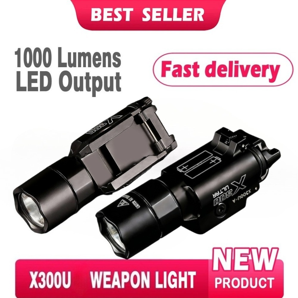 Timing Light Gun - 1000 ルーメン戦術 LED 懐中電灯ホワイトストロボ屋外撮影ガンライトピストルハンドガンライフル用フィット 20 ミリメートルレール