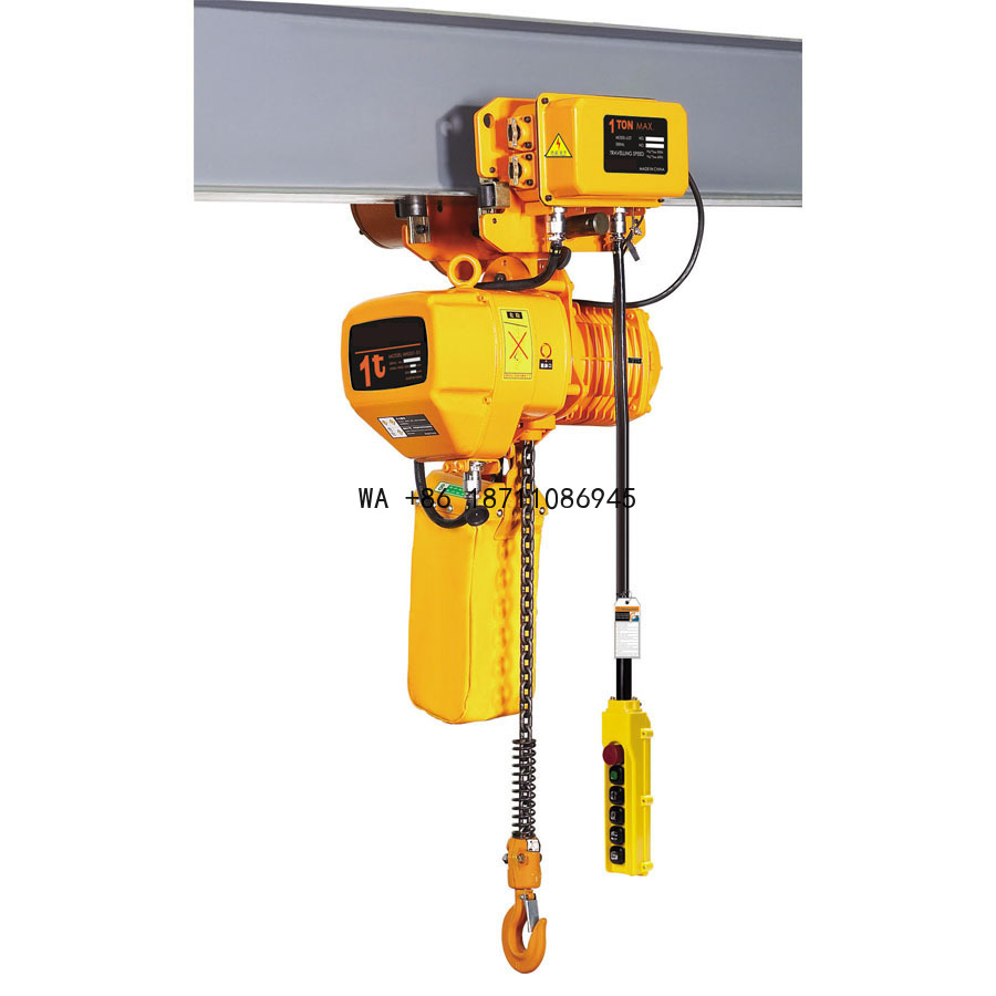 Car Jack - 500kg電動チェーンホイスト、電動トロリー付き可動式シングル/ダブルチェーン