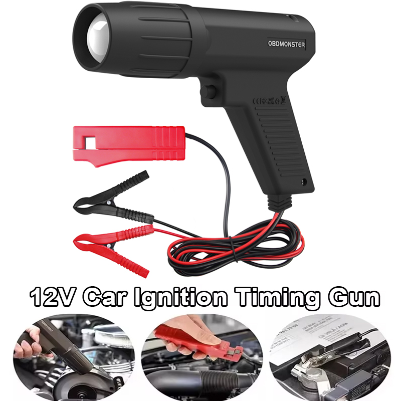 Timing Light Gun - 車の点火タイミングガン 12V エンジン点火タイミング誘導ストロボライト車オートバイマリン修復ツールを freeshipping