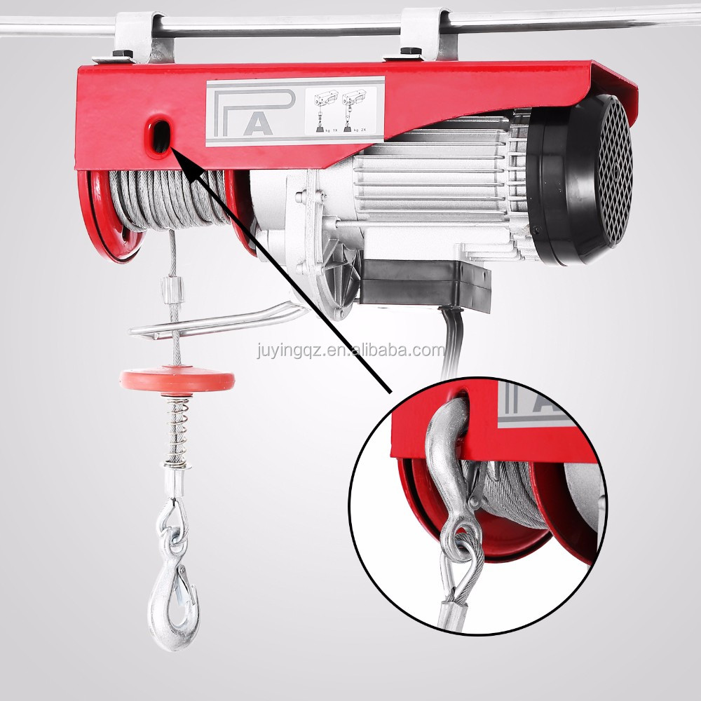 300kg静音ポータブルミニ電動ホイストリモコン付き220V - Car Jack のレビューと価格