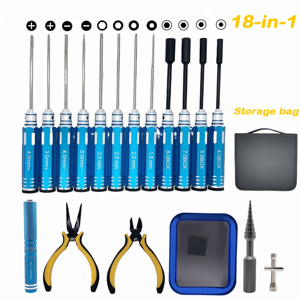 RCツールキット 18in1 スクリュードライバー、プライヤ - Socket Set のレビューと価格