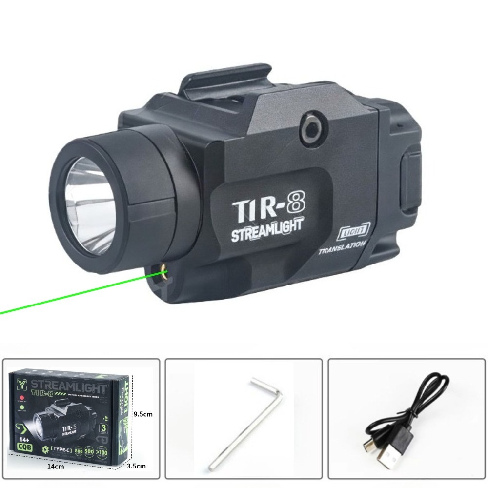 800ルーメンピストル戦術用LED懐中電灯、赤/緑ドットLE - Timing Light Gun のレビューと価格