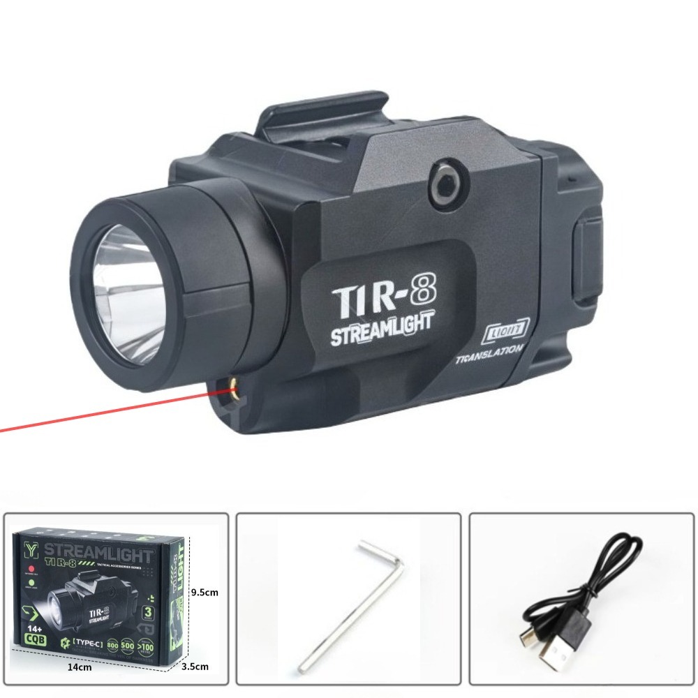 800ルーメンピストル戦術用LED懐中電灯、赤/緑ドットLE - Timing Light Gun のレビューと価格