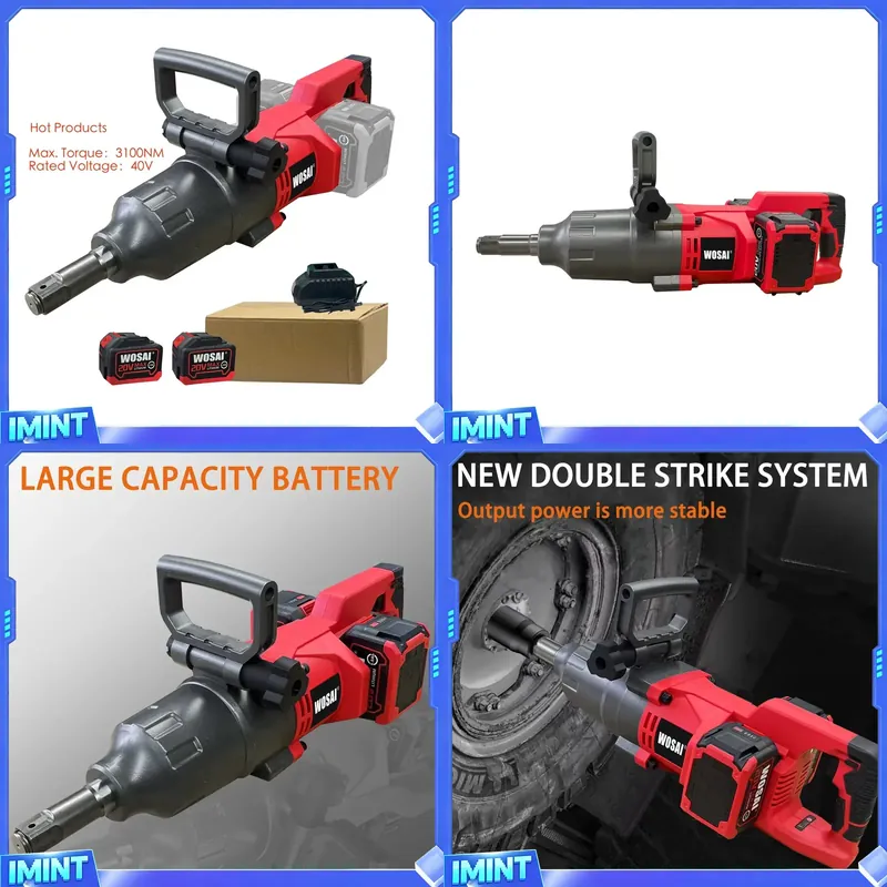40V 3100NM 1インチ ブラシレスモーター 高トルク - Torque Wrench のレビューと価格